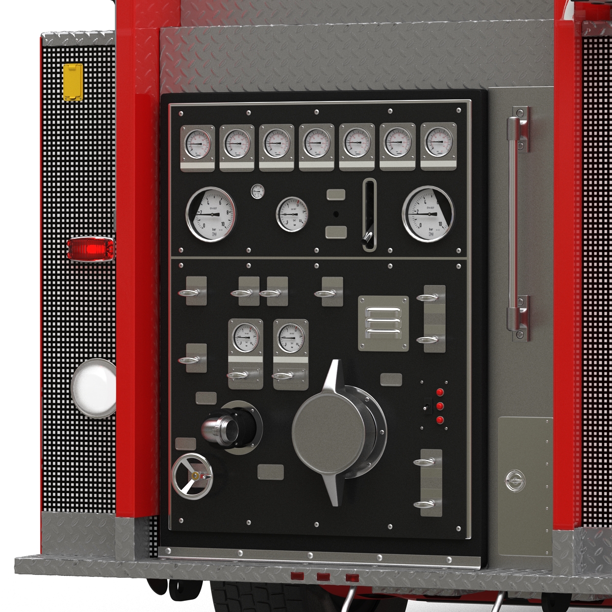 Fire Truck Apparatus 4 3D