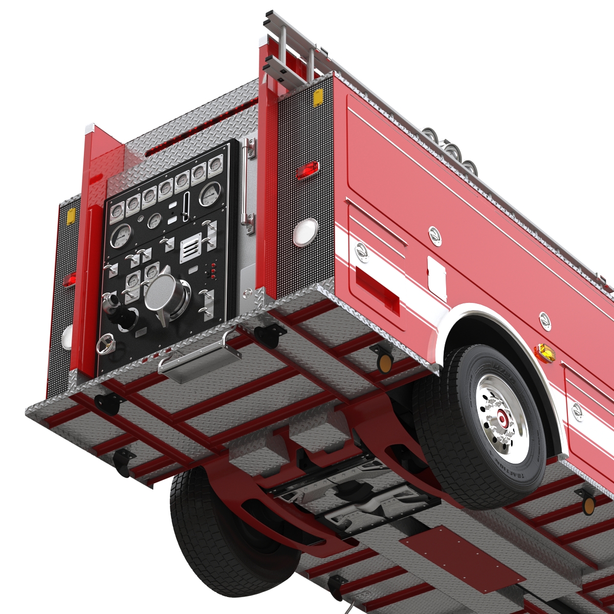 Fire Truck Apparatus 4 3D