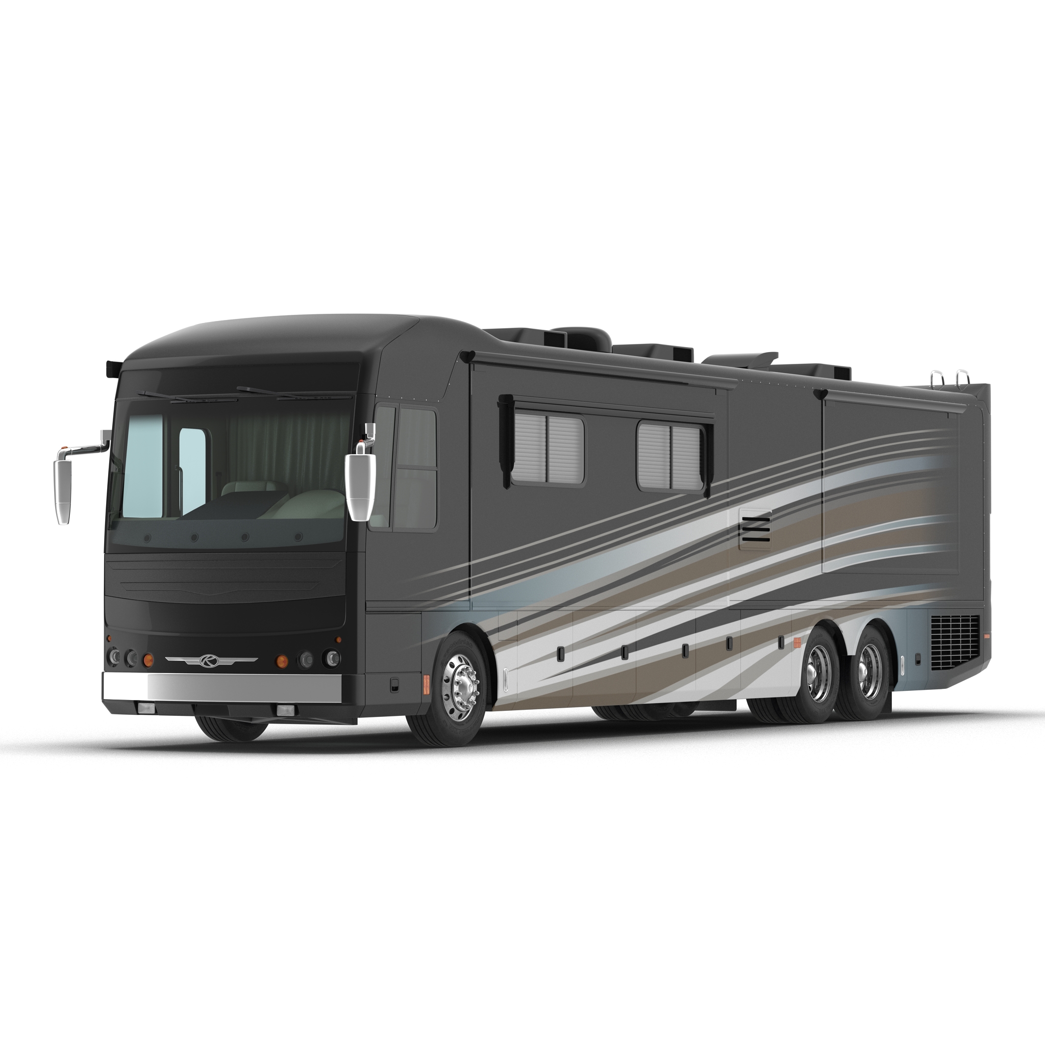 3D American Recreation Vehicle RV Simple Interior