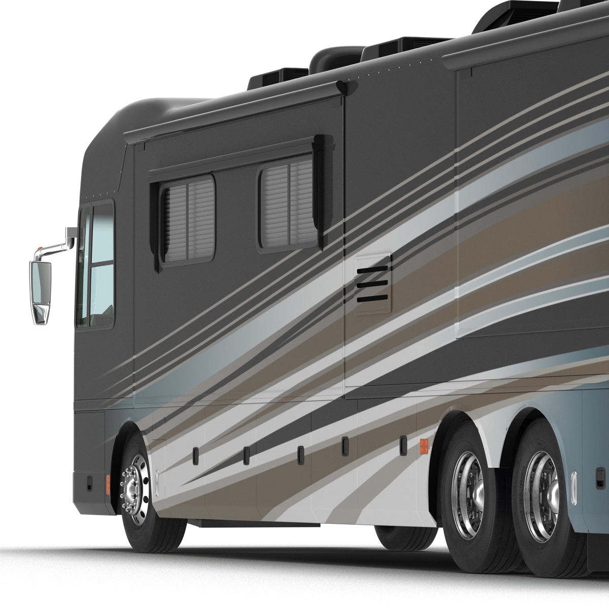 3D American Recreation Vehicle RV Simple Interior