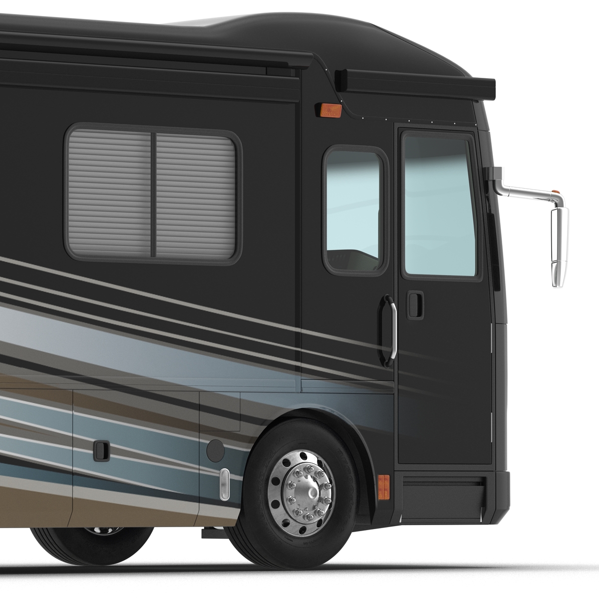 3D American Recreation Vehicle RV Simple Interior