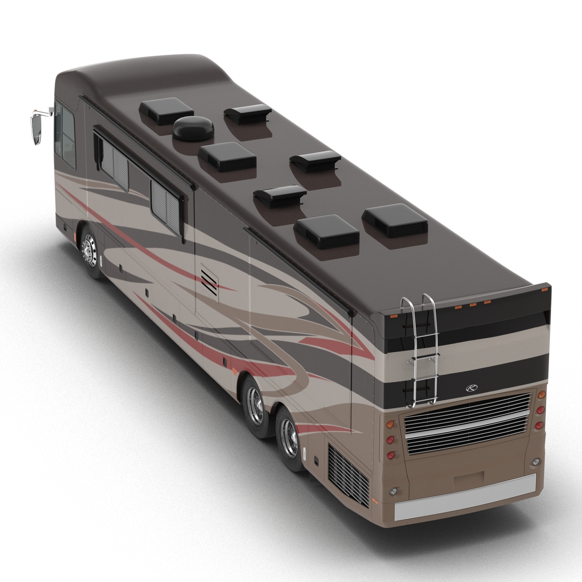 3D American Recreation Vehicle RV Simple Interior 2 model