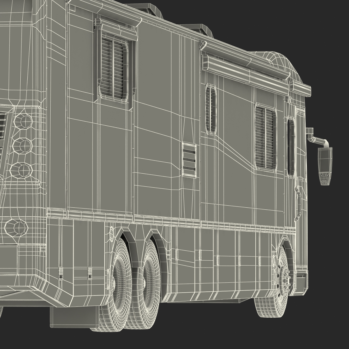 3D American Recreation Vehicle RV Simple Interior 2 model