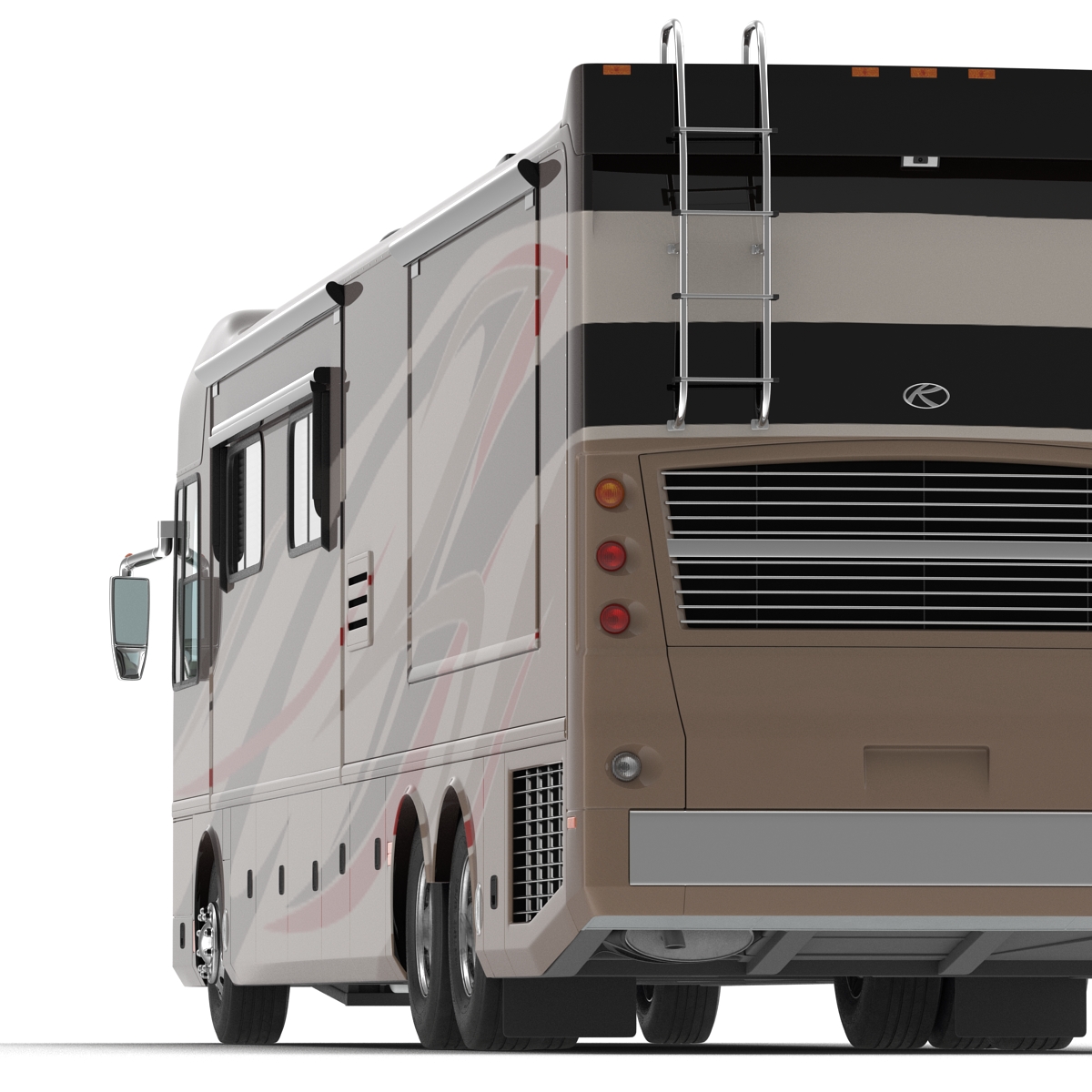 American Recreation Vehicle RV 2 Rigged 3D model