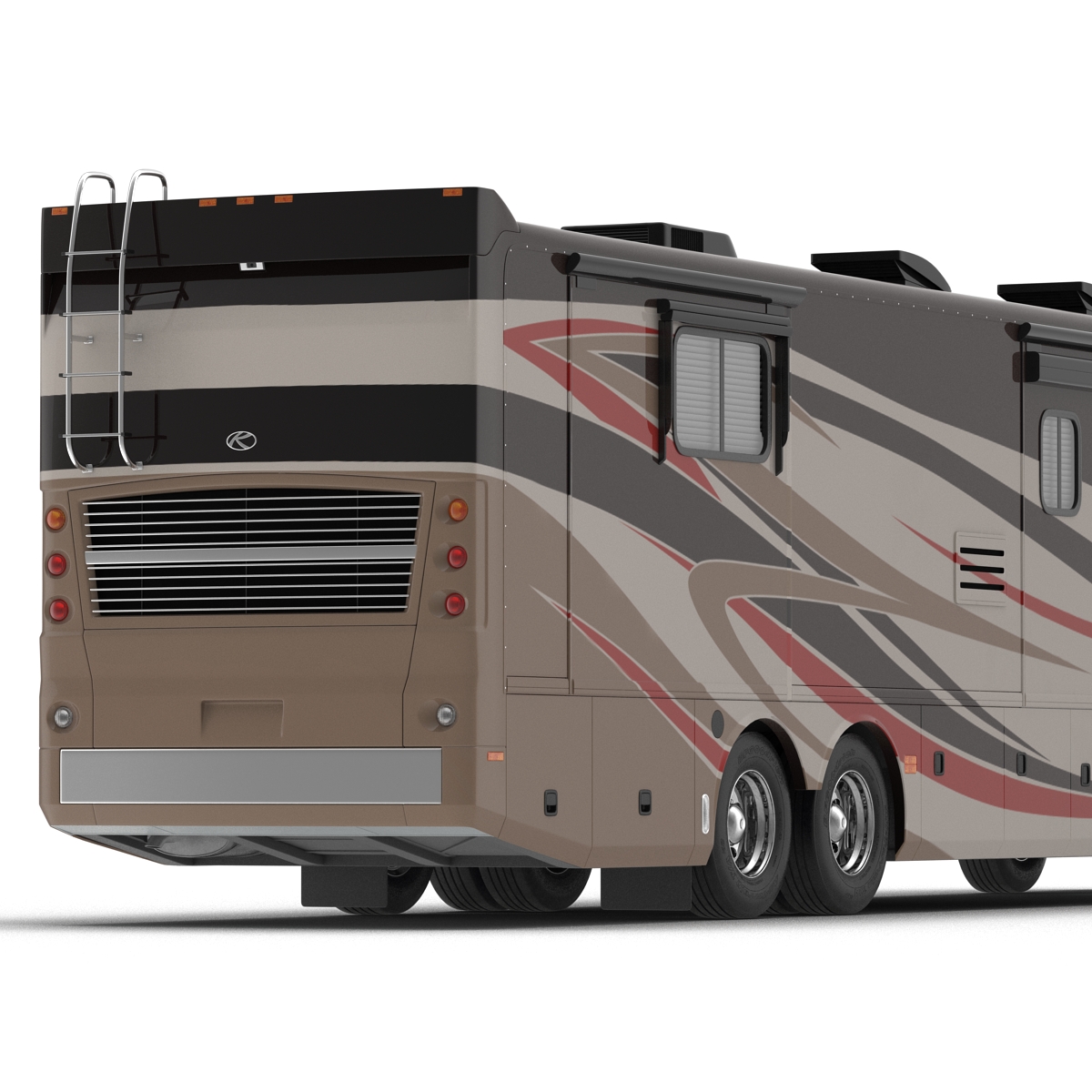 American Recreation Vehicle RV 2 Rigged 3D model