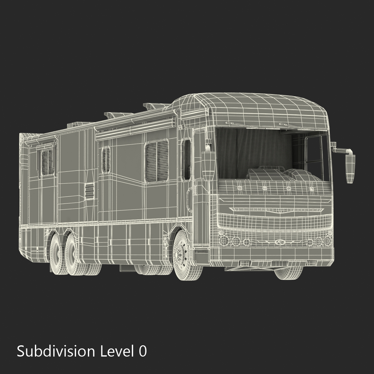 American Recreation Vehicle RV 2 Rigged 3D model