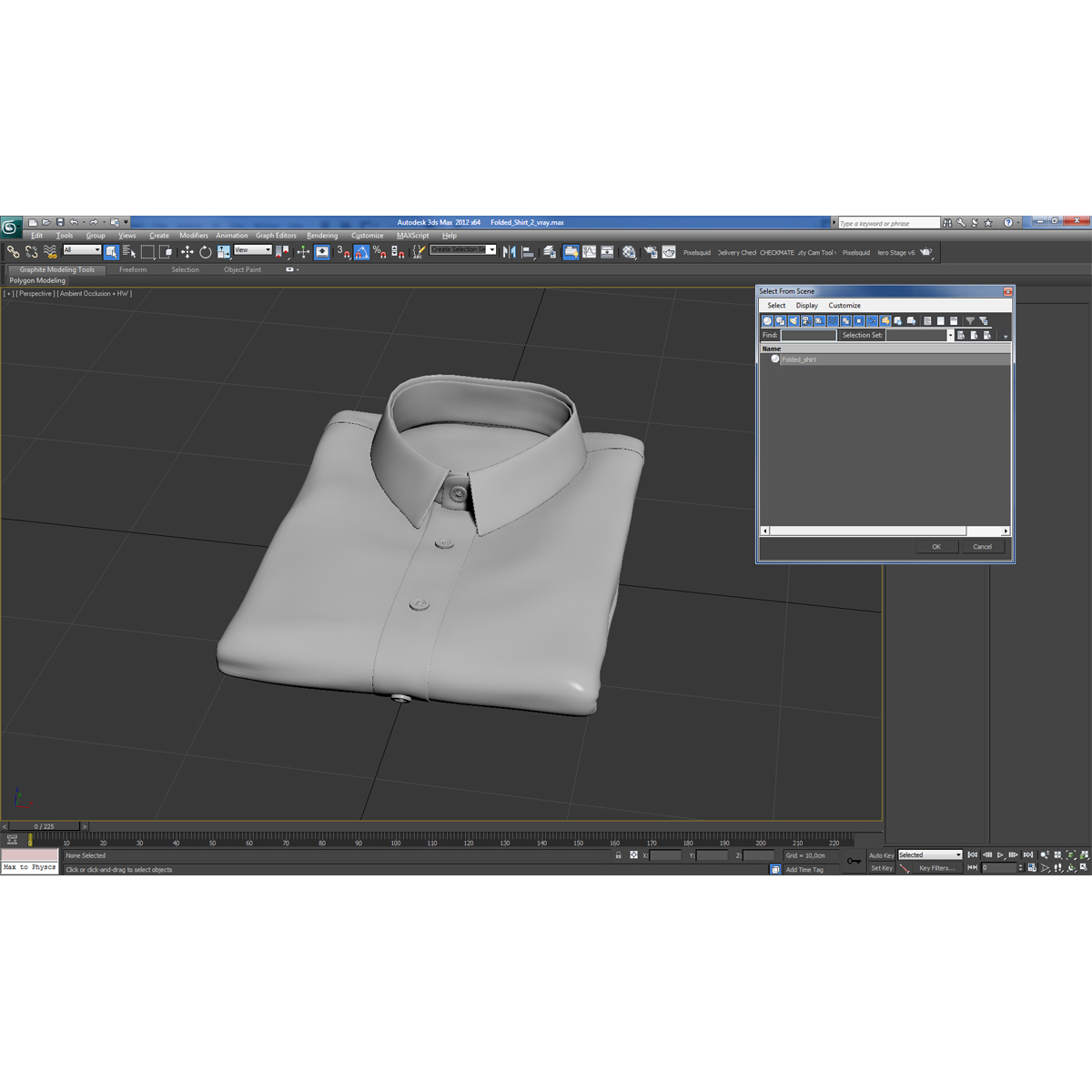 Folded Shirt 2 3D model