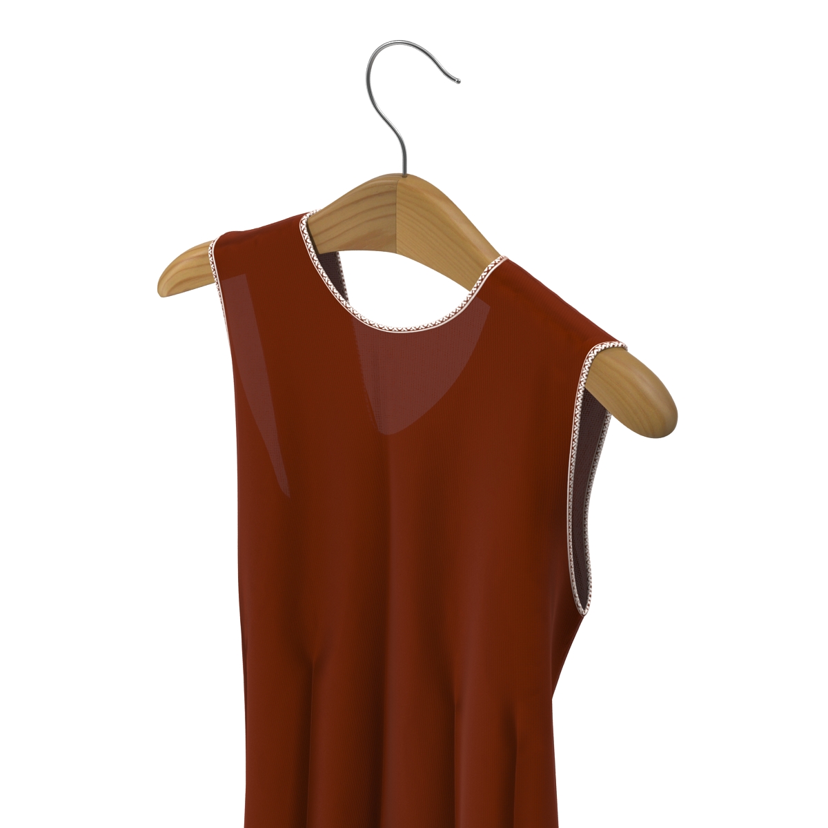 3D model Dress  On Hanger Red