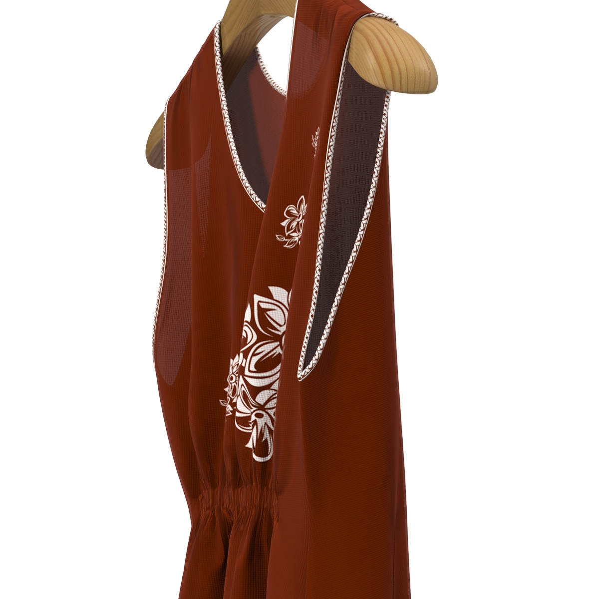 3D model Dress  On Hanger Red