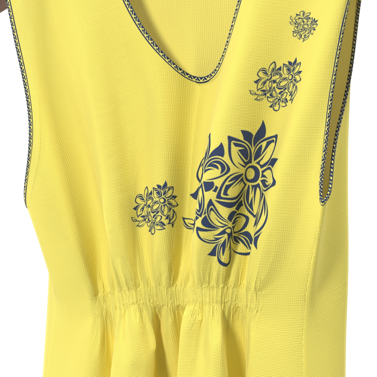 Dress On Hanger Yellow 3D