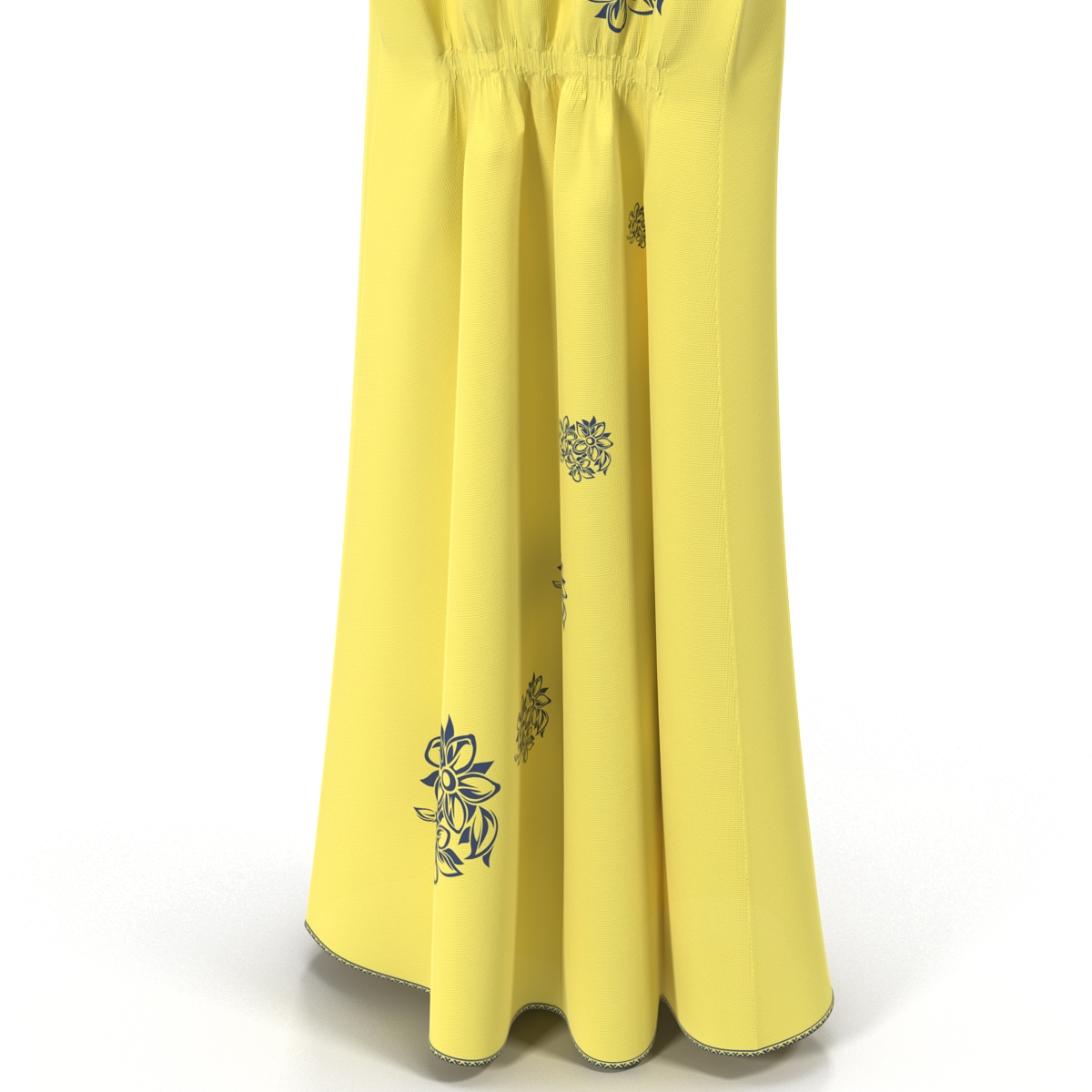 Dress On Hanger Yellow 3D