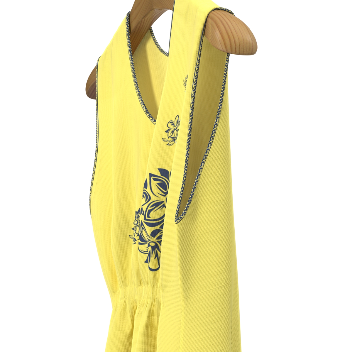 Dress On Hanger Yellow 3D