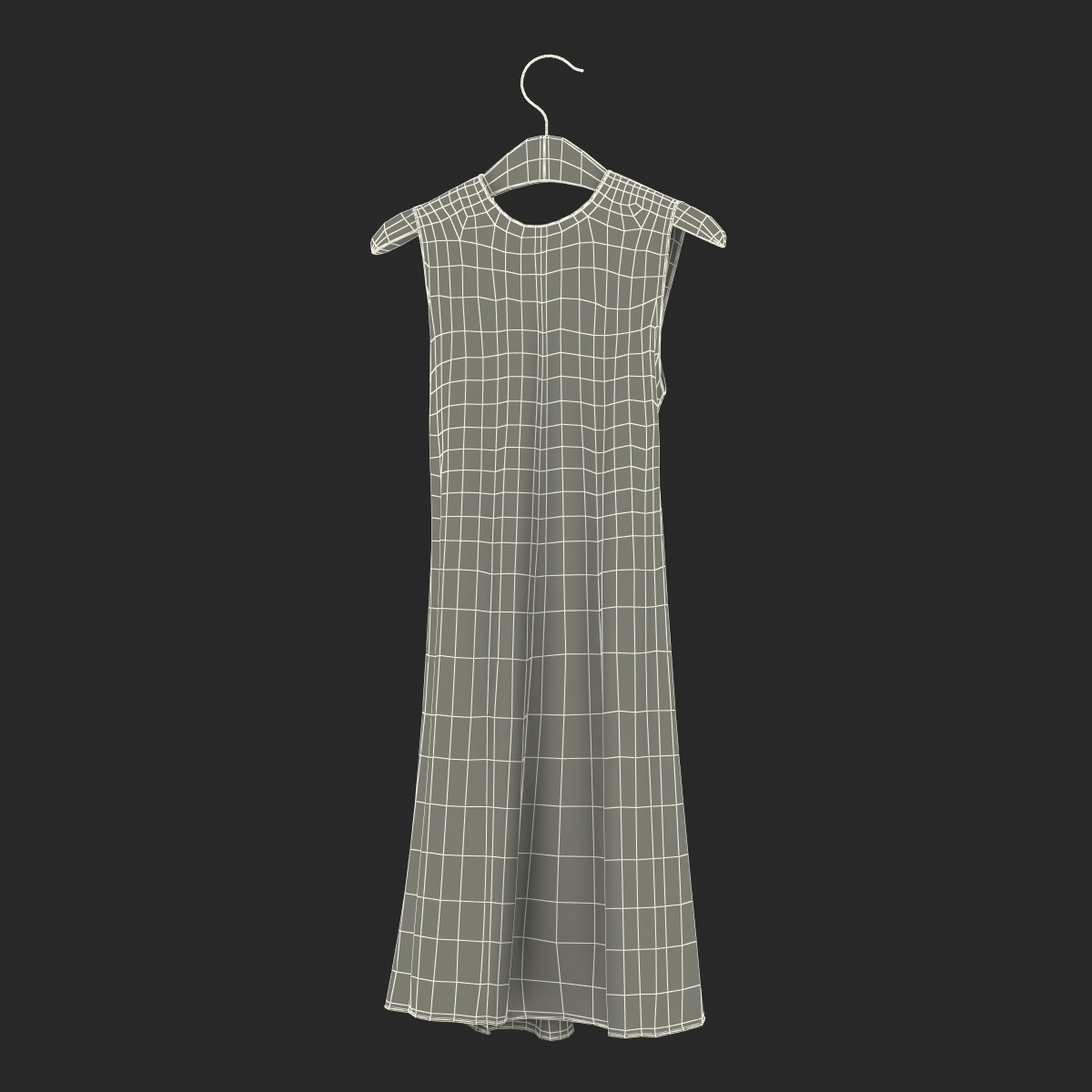 3D model Dress On Hanger