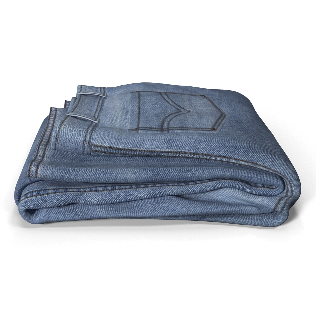 Jeans Folded 4 3D model