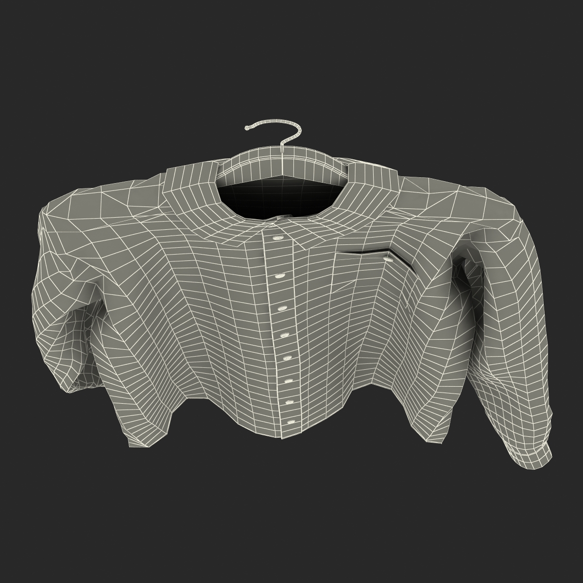 3D model Shirt On Hanger