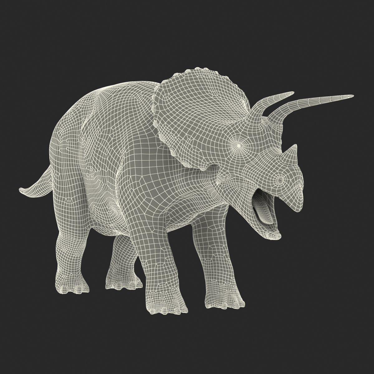 3D Triceratops