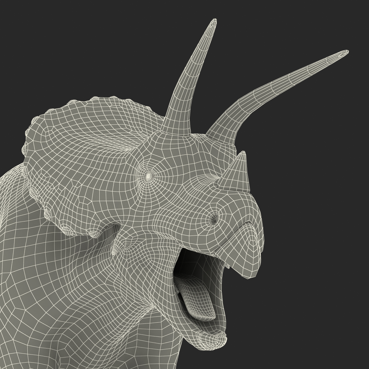 3D Triceratops