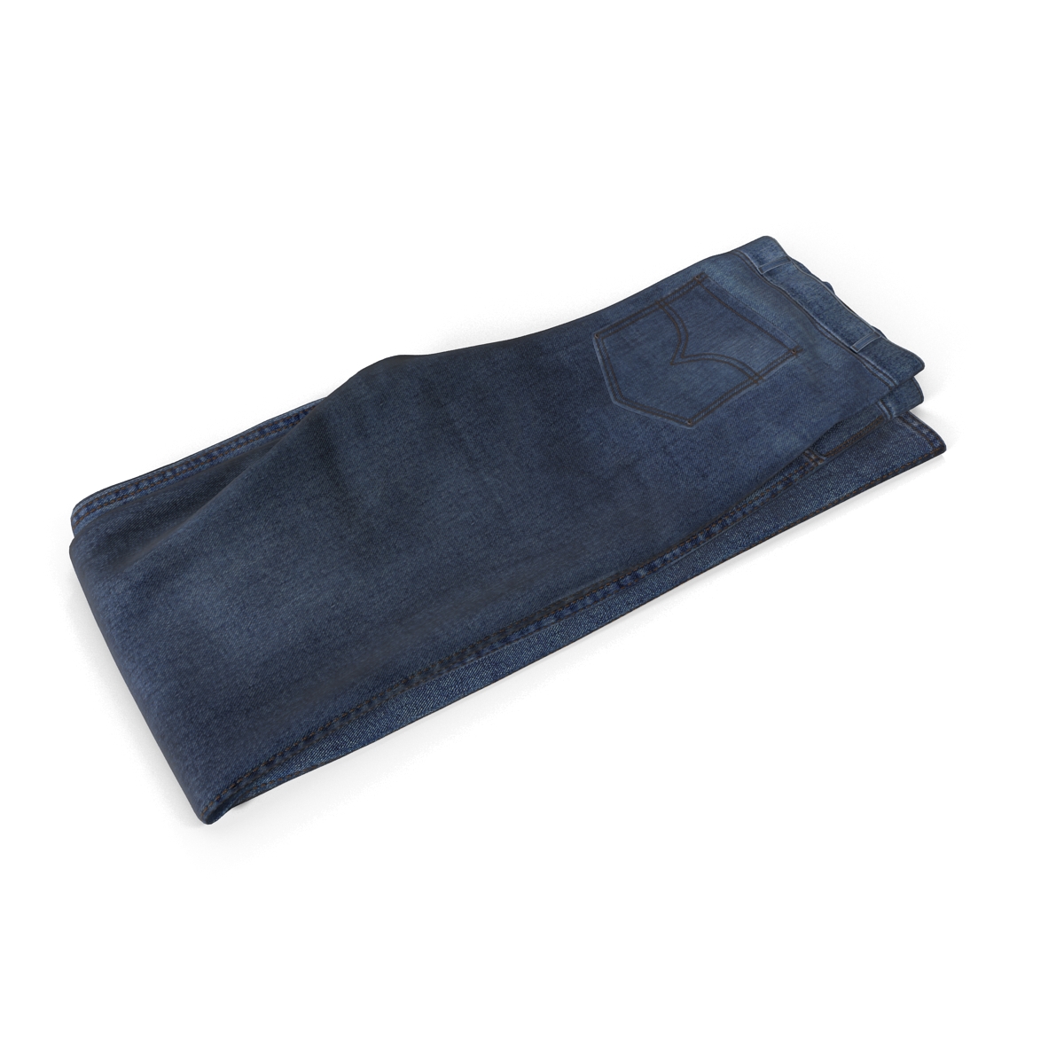 Folded Jeans 2 3D model