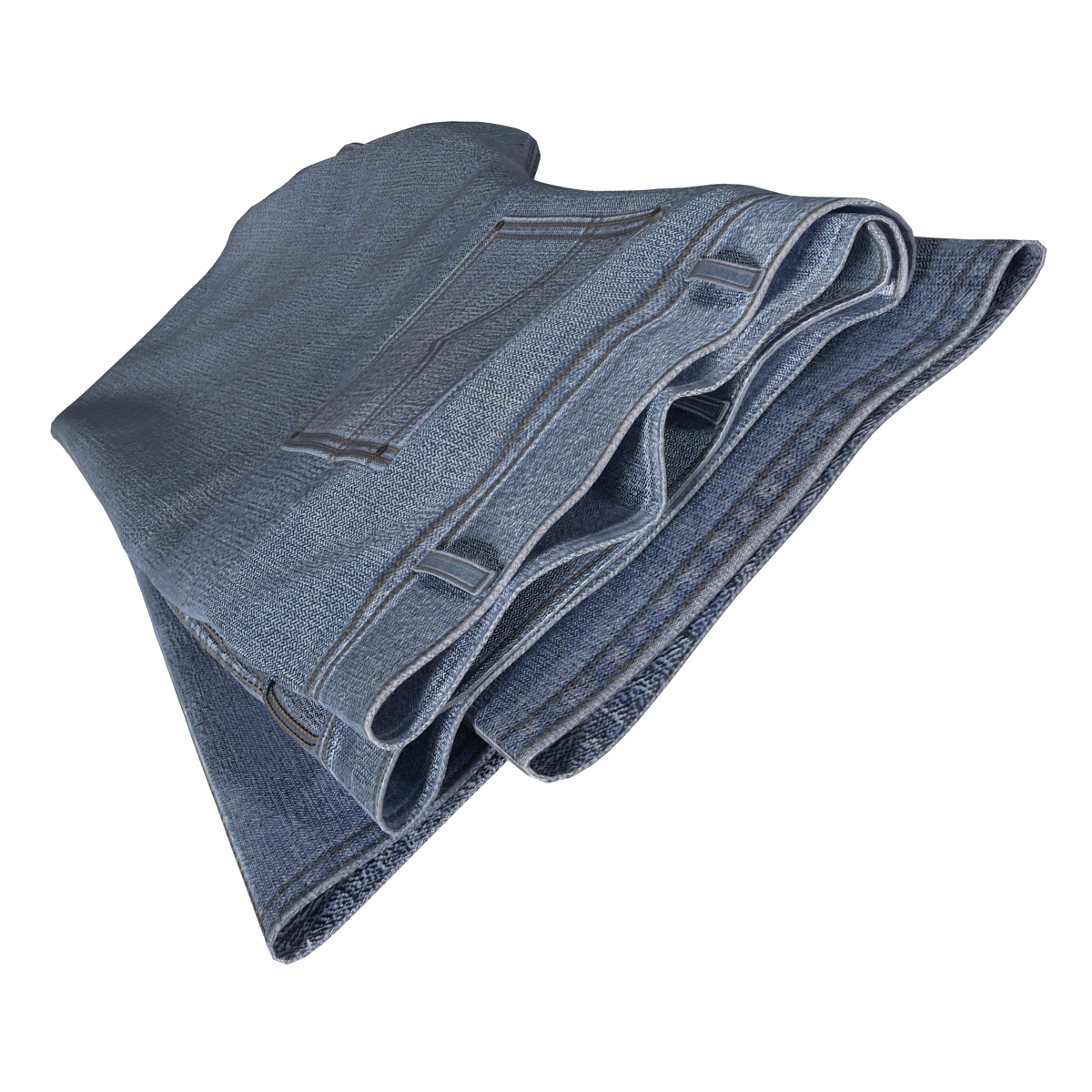 Folded Jeans 4 3D model