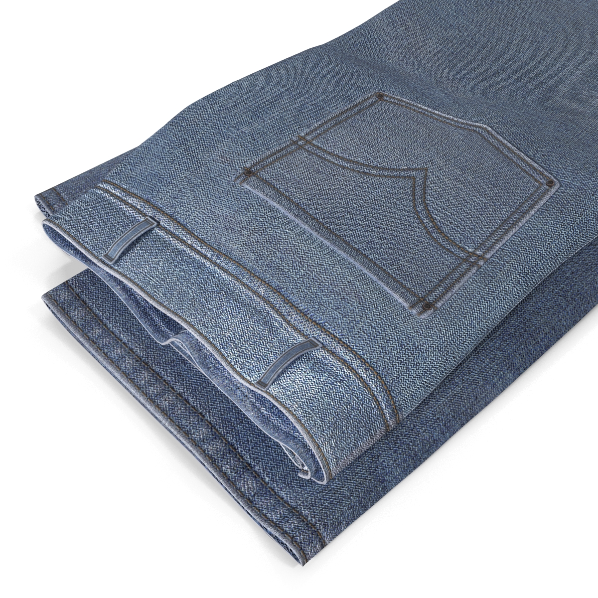 Folded Jeans 4 3D model