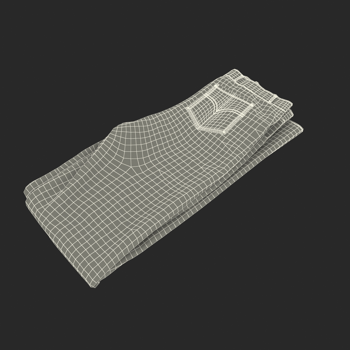 Folded Jeans 4 3D model