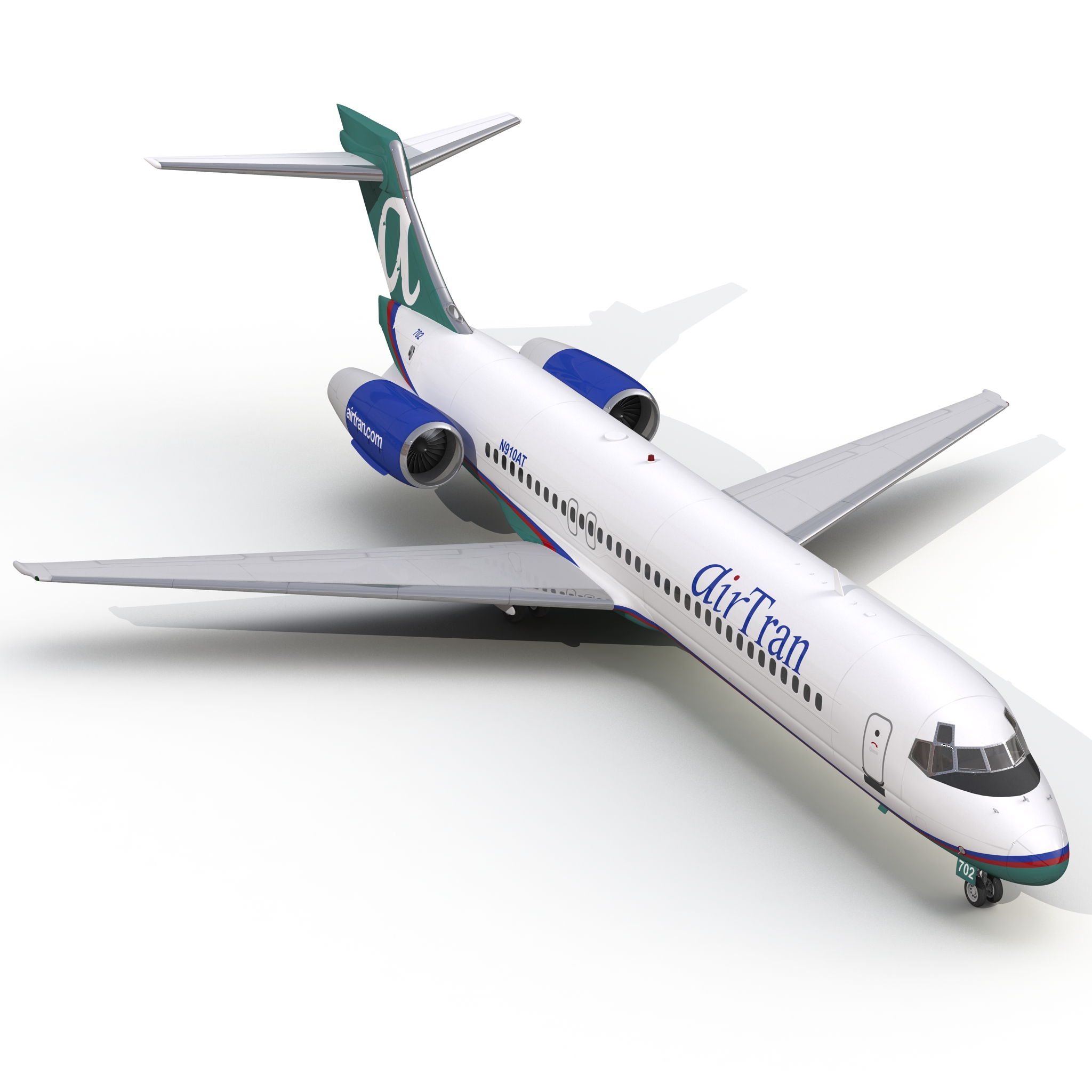 3D model Boeing 717 200 AirTran Airways