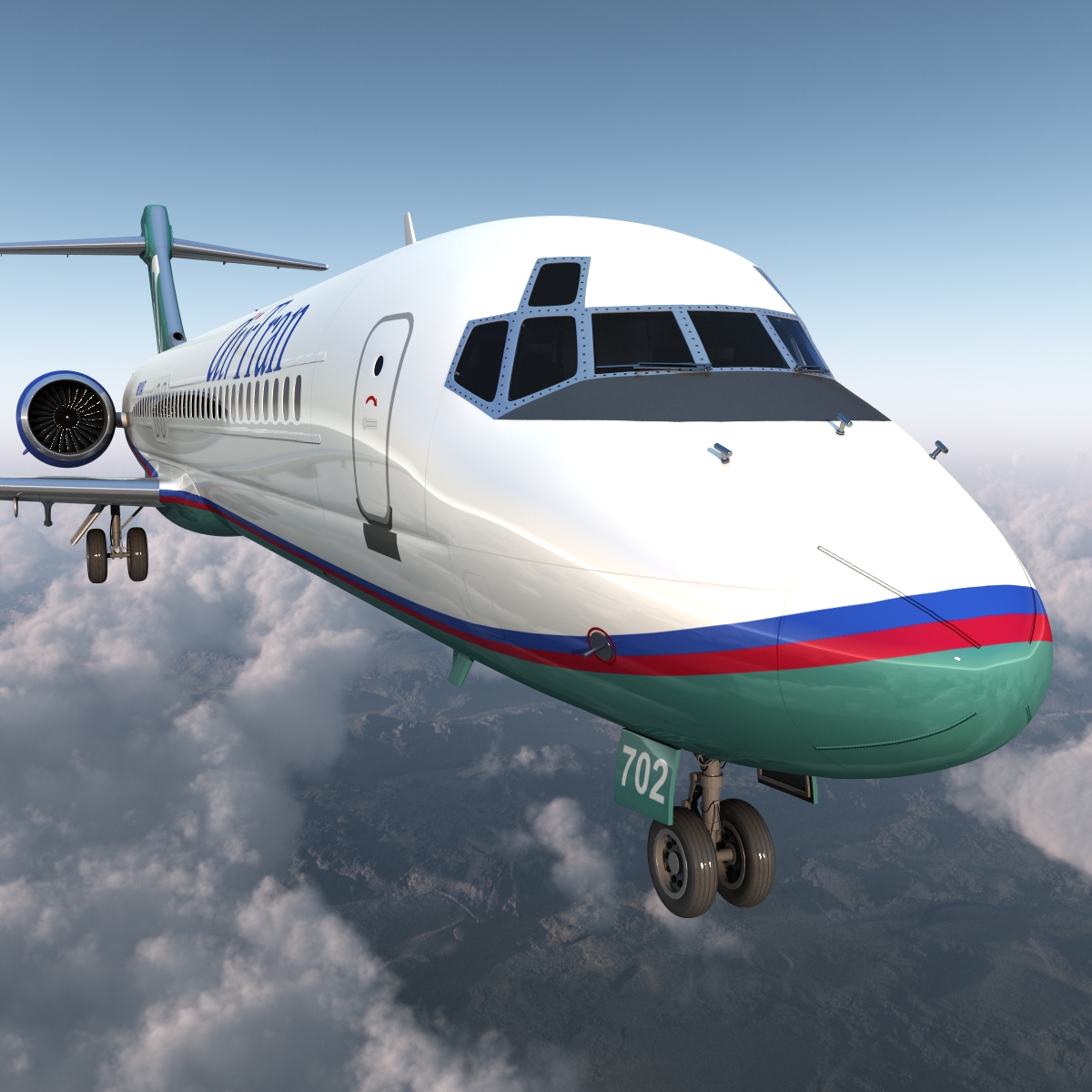 3D model Boeing 717 200 AirTran Airways