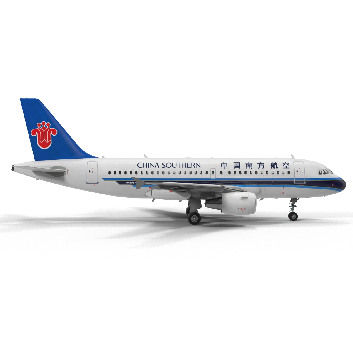 3D model Airbus A319 China Southern Airlines