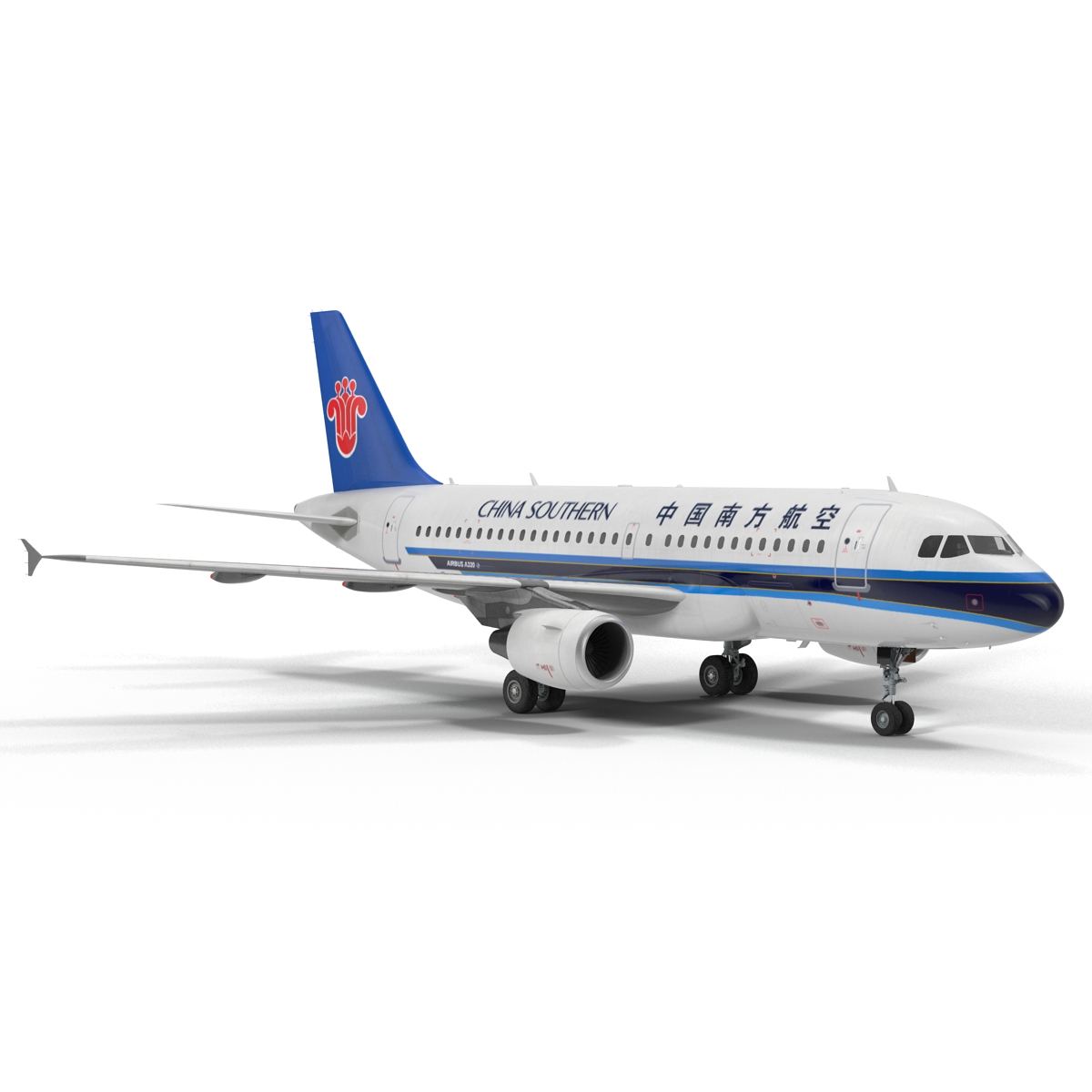 3D model Airbus A319 China Southern Airlines