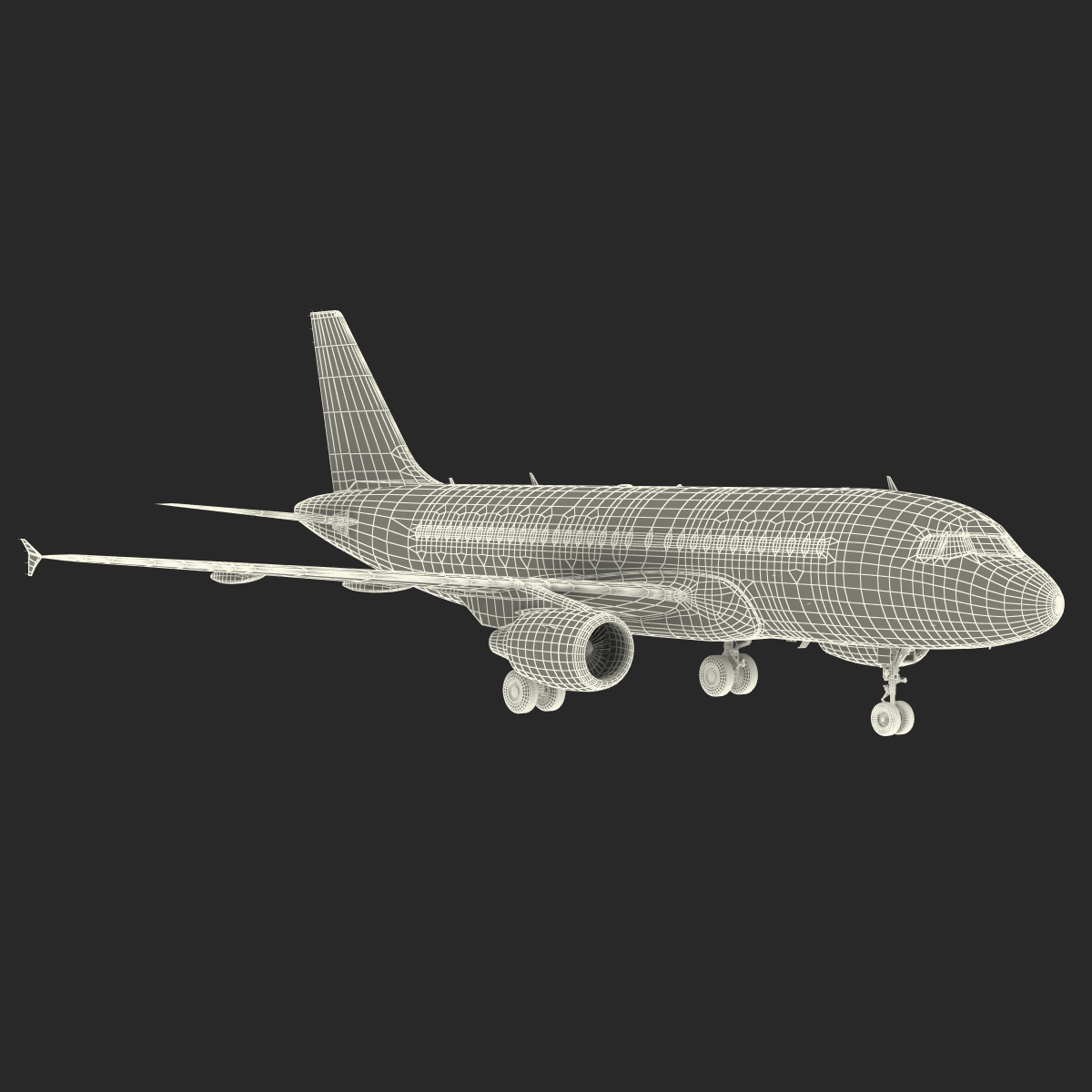 3D model Airbus A319 China Southern Airlines