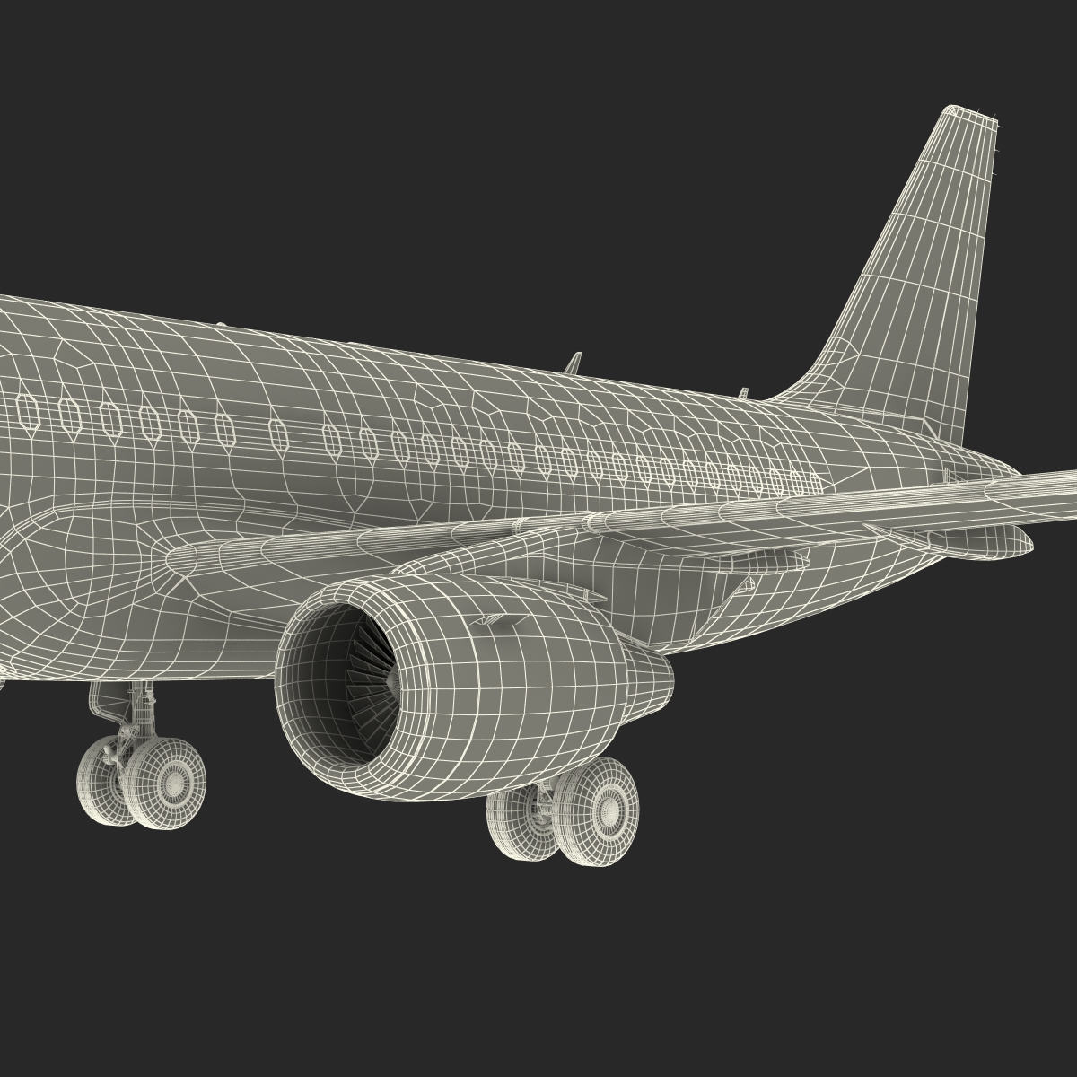 3D model Airbus A319 China Southern Airlines