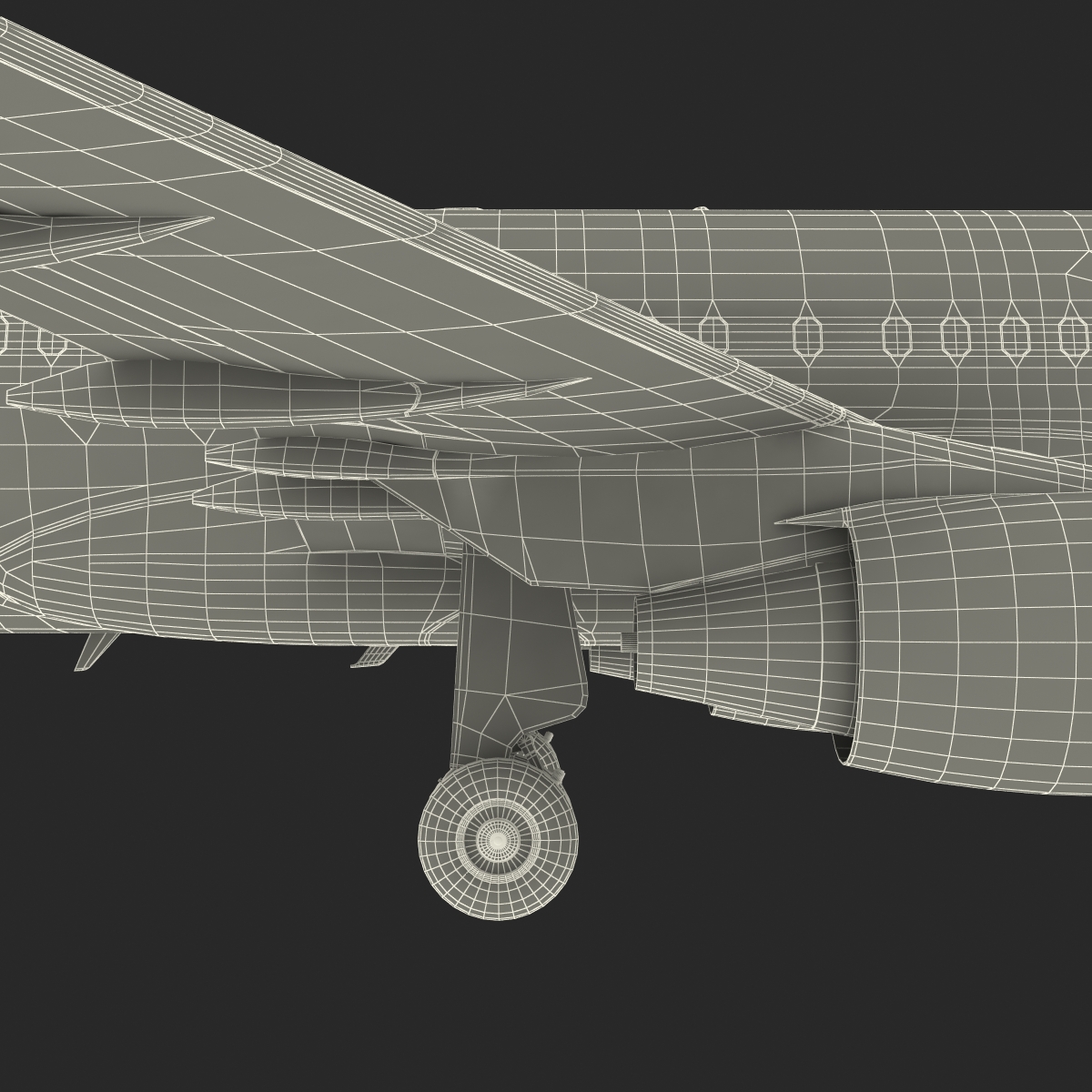 Airbus A319 China Southern Airlines Rigged 3D