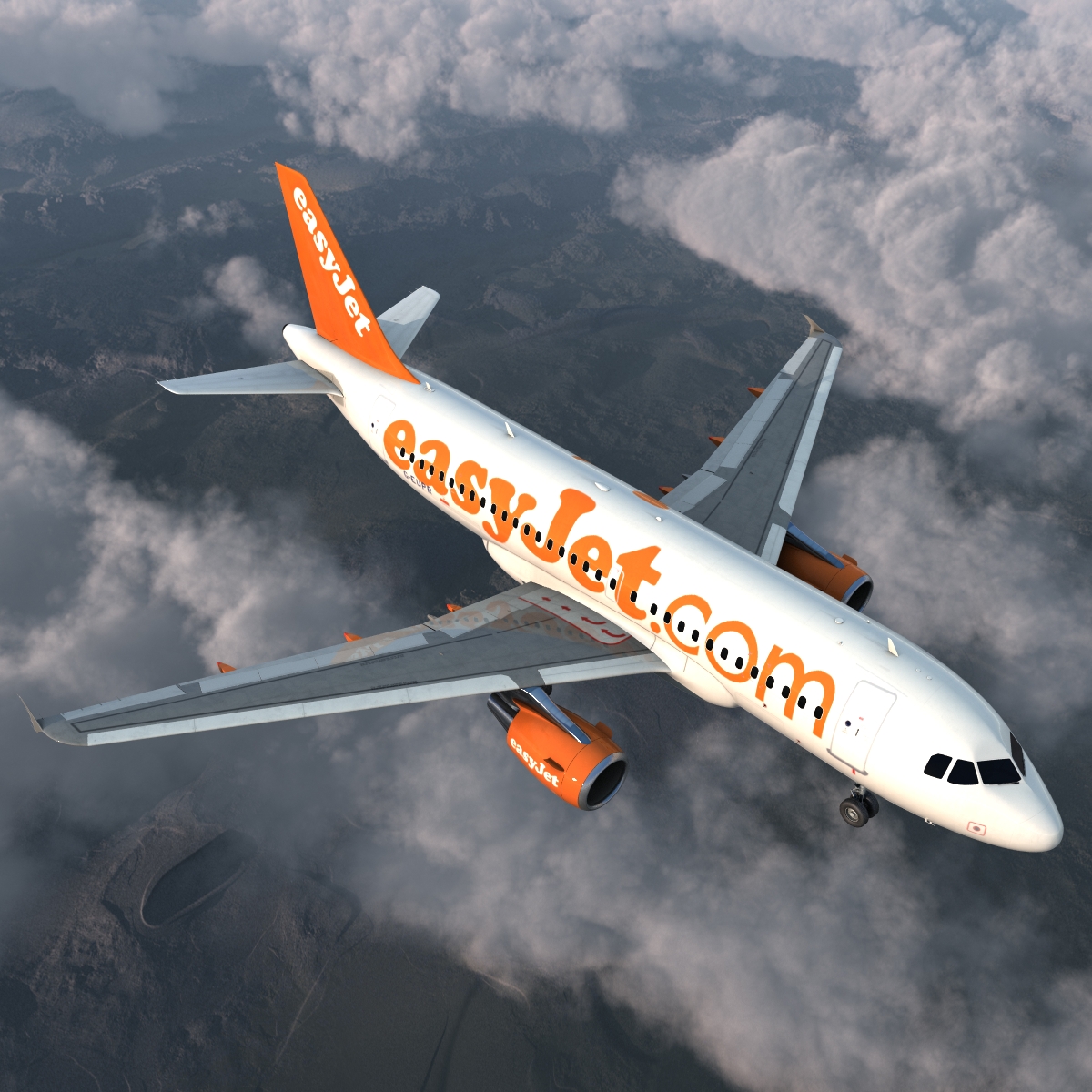 Airbus A319 EasyJet 3D model