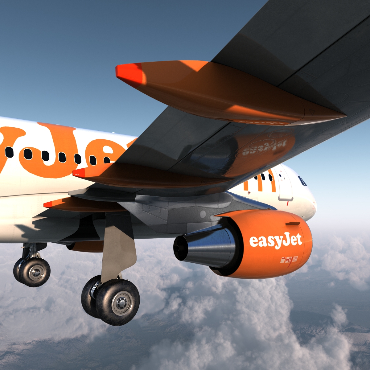 Airbus A319 EasyJet 3D model