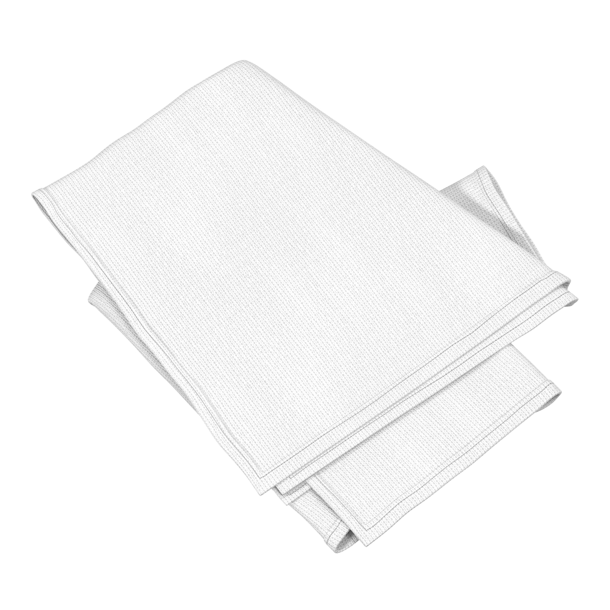 3D White Towel 6 model