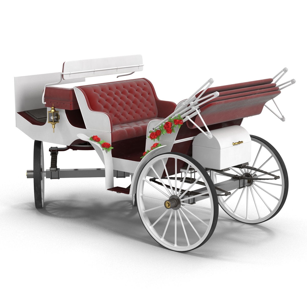 3D Wedding Carriage Rigged model