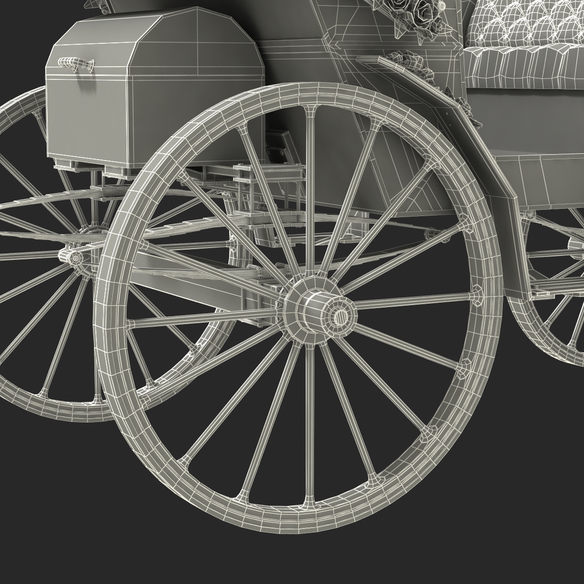 3D Wedding Carriage Rigged model