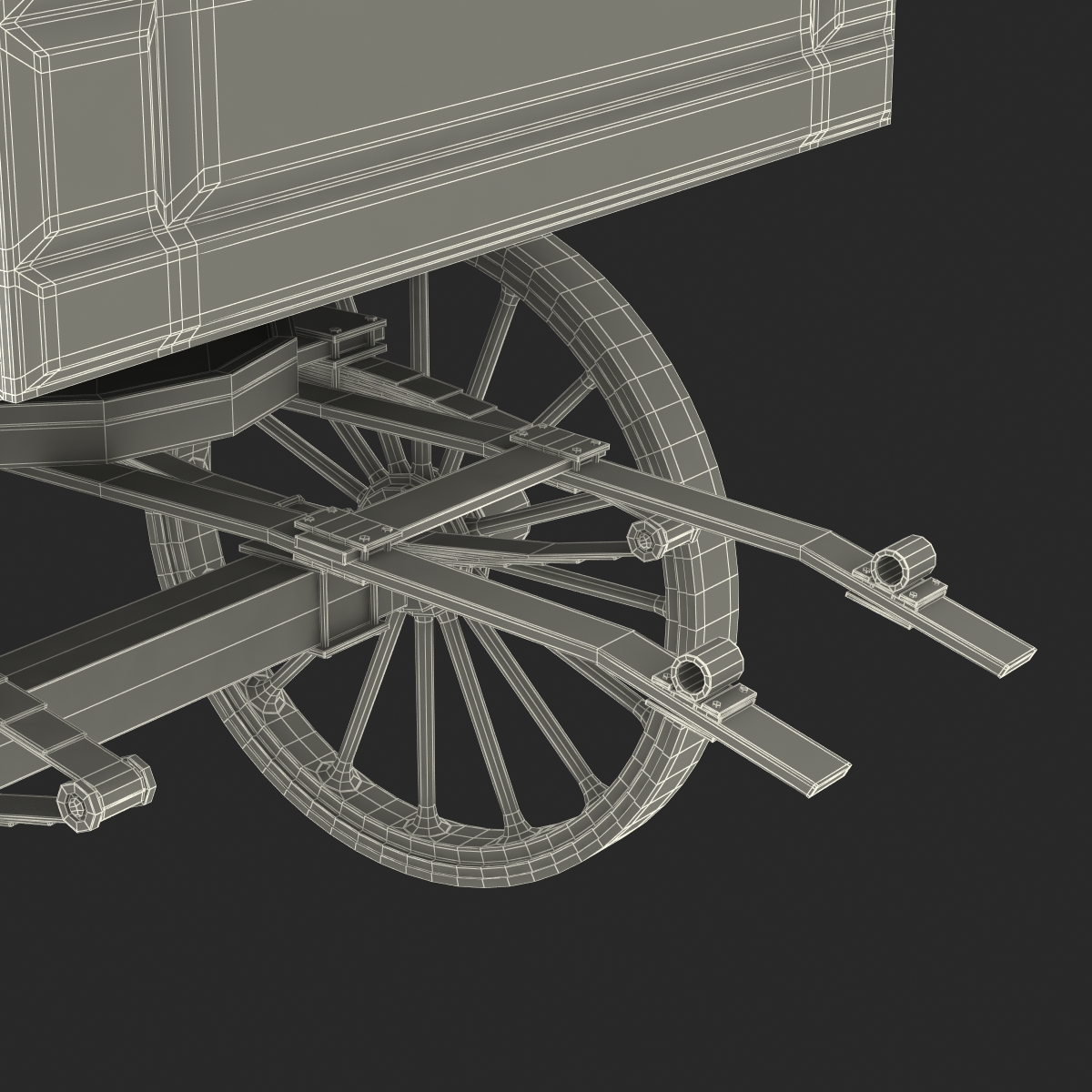 3D Wedding Carriage Rigged model