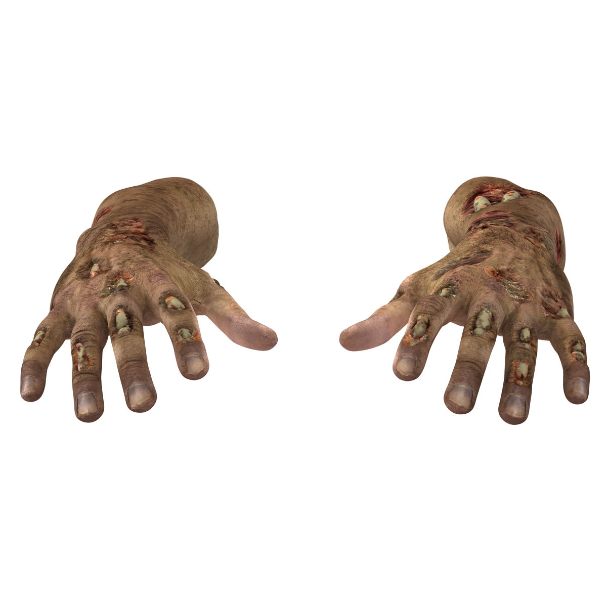 Zombie Hands Rigged 3D model