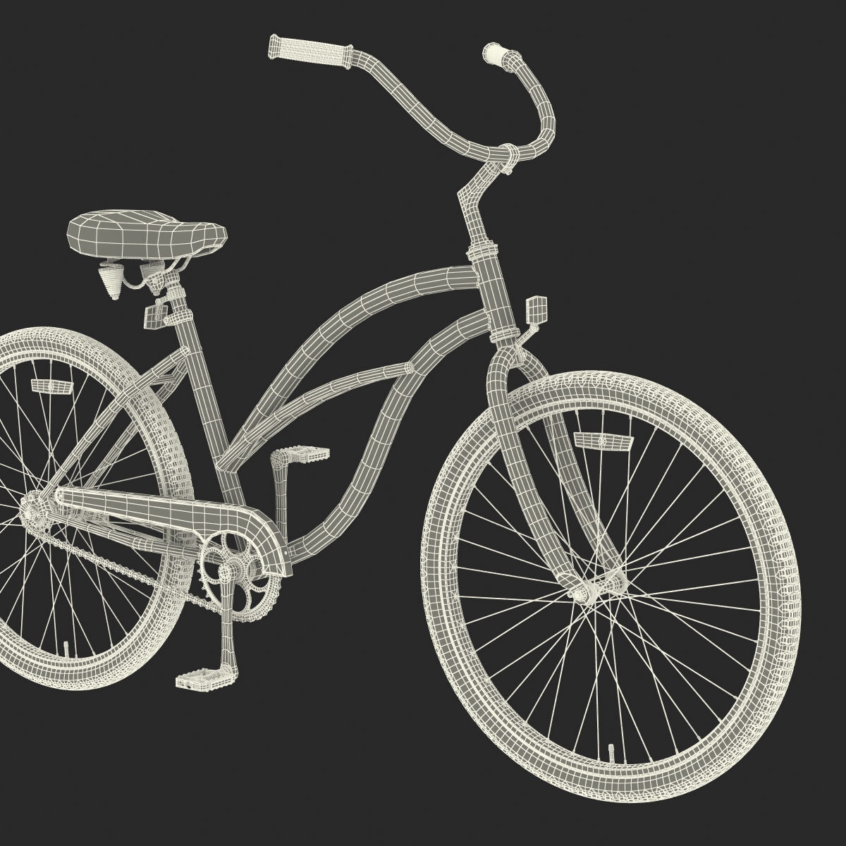 Beach Bike Rigged 3D