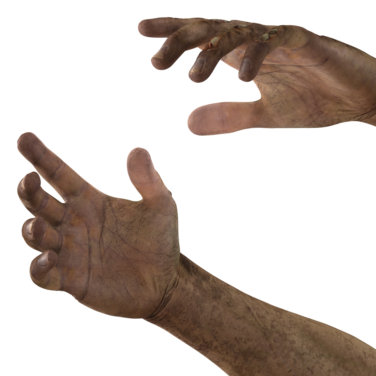 Zombie Hands Pose 2 3D model