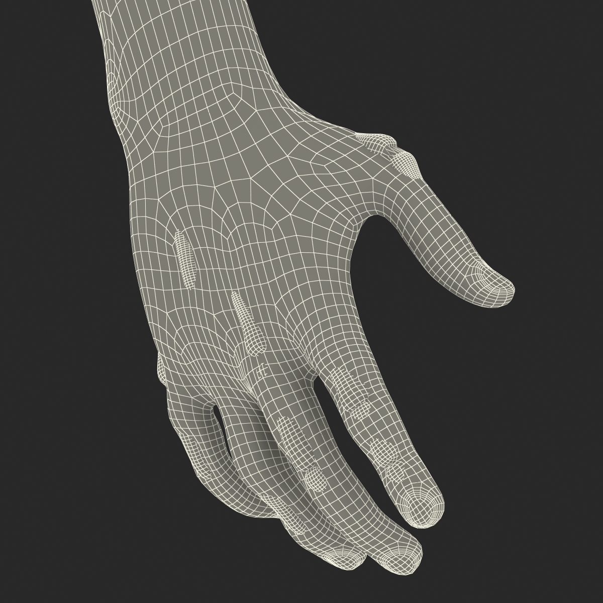 Zombie Hands Pose 2 3D model