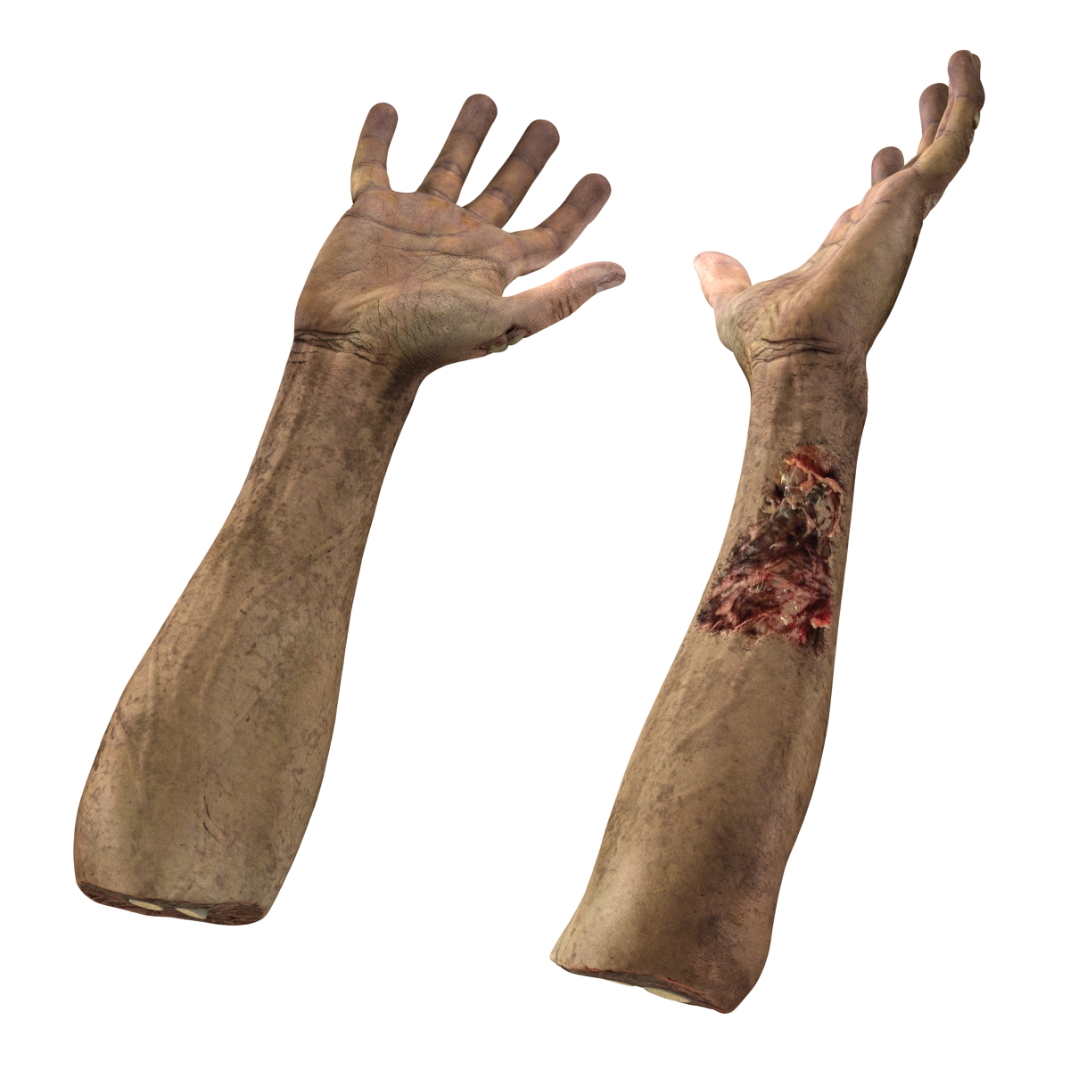 Zombie Hands Pose 3 3D model