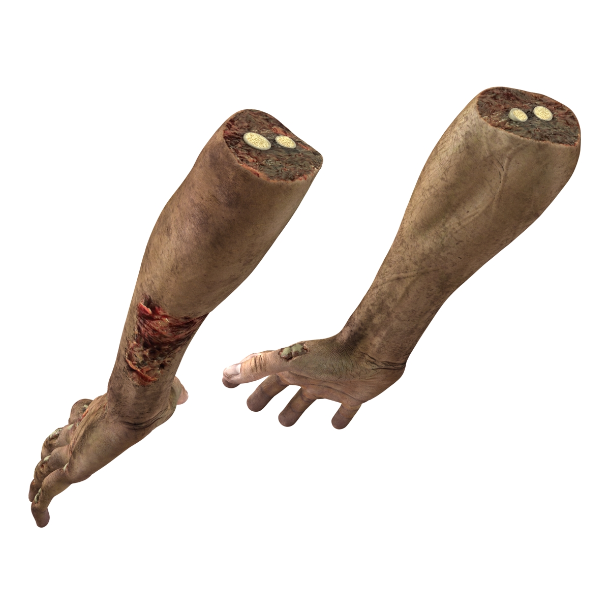 Zombie Hands Pose 3 3D model