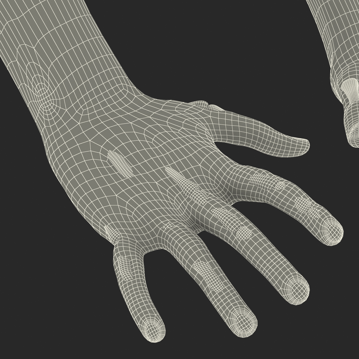 Zombie Hands Pose 3 3D model