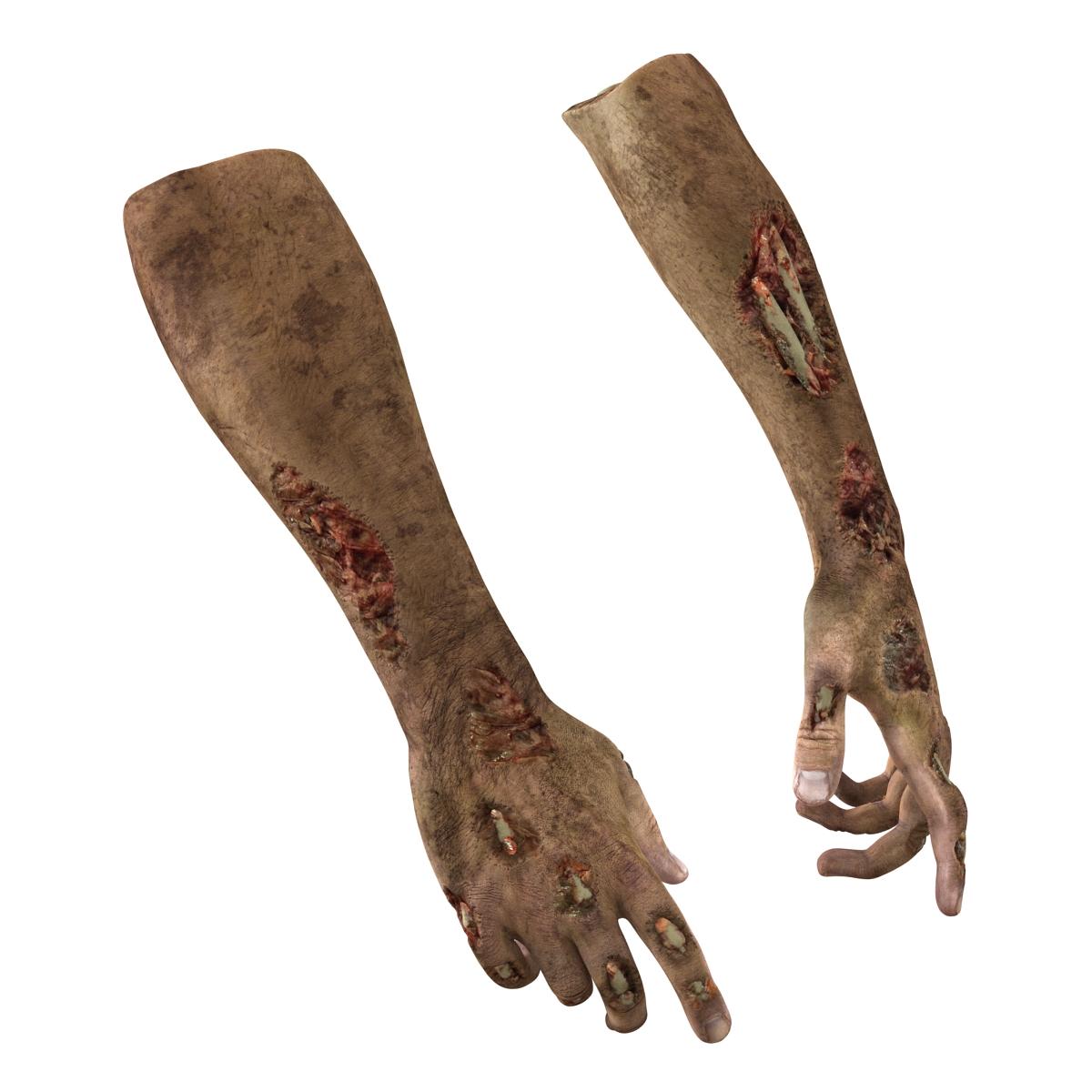 Zombie Hands Pose 4 3D model