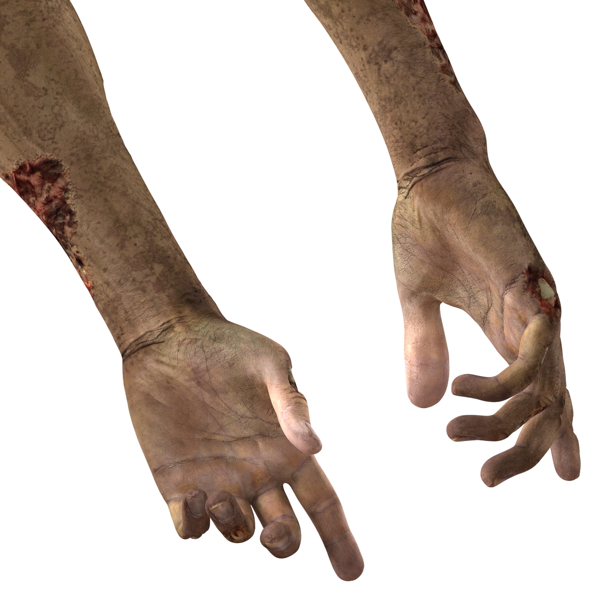 Zombie Hands Pose 4 3D model