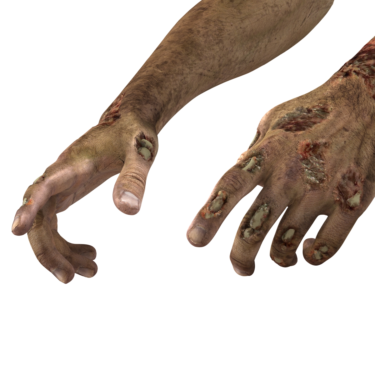 Zombie Hands Pose 4 3D model