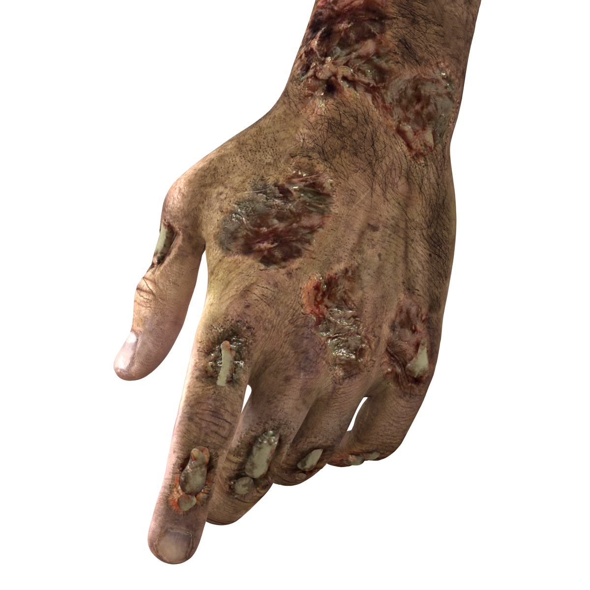 Zombie Hands Pose 4 3D model