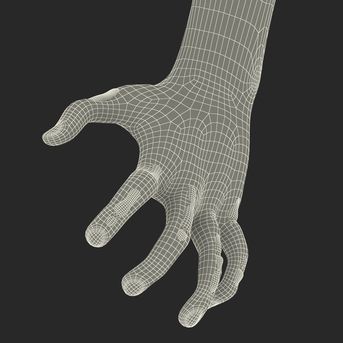 Zombie Hands Pose 5 3D model